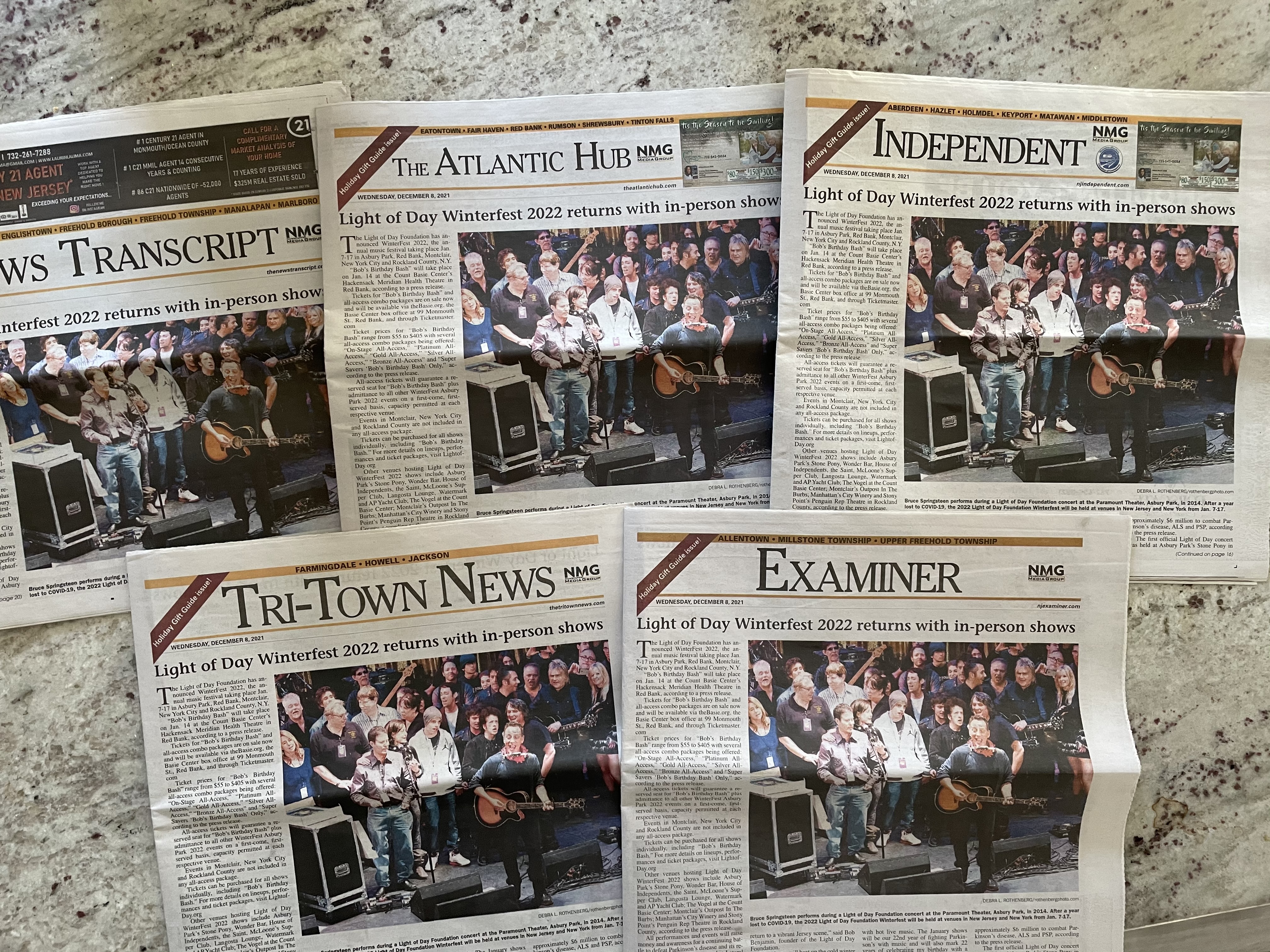 Newspaper Media Group Front Page Coverage of Winterfest 2022