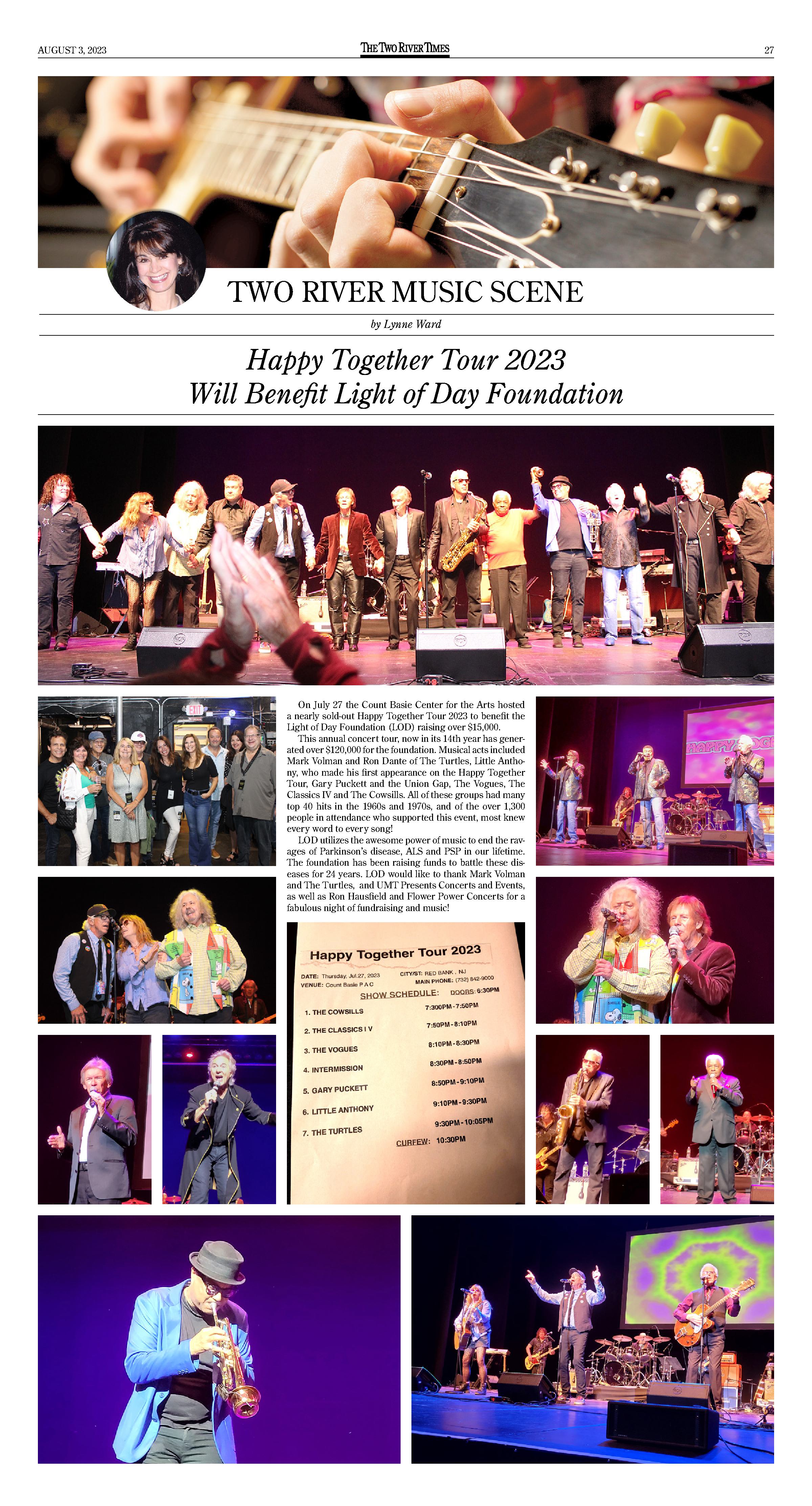 Happy Together 2023 Two River Times Press Coverage